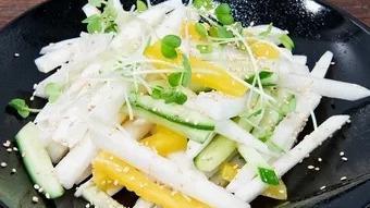 Daikon Salad · Japanese radish salad with sea salt-sesame oil dressing.