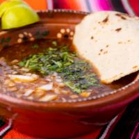 Birria (Res) · Shredded Beef Soup Barbacoa Style