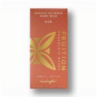 Fruition Chocolate Works Hudson Bourbon Dark Milk 61% · Bourbon flavored Chocolate. Roasted cocoa nibs aged with Tuthilltown Spirits bourbon barrel ...