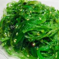 Wakame Seaweed Salad · thin and stringy sea vegetable,seaweed