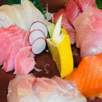  15 pcs Sashimi · -3 pcs each: Maguro, Yellowtail, Albacore, Salmon -3 pcs Chef's Choice daily seasonal fish -...