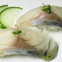 Saba · Cured and marinated in vinegar with Mackerel