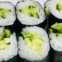 Kappa Maki · Vegetarian. Cucumber wrap with sushi rice and nori.