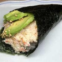 King Crab Meat Hand Roll · Real crab meat