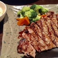 Ribeye Teriyaki · Grilled USDA Choice Ribeye beef steak