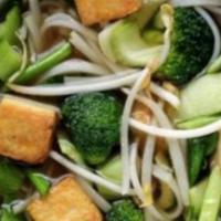 12. Vegetarian Pho Tofu + Mixed Veggies  |  Pho Chay · Mixed veggies and tofu