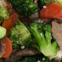 50. Beef and Broccoli Over Rice · 