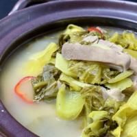 Pickled Green, Black Pepper and Pork Stomach Soup 鹹菜胡椒豬肚湯 · 