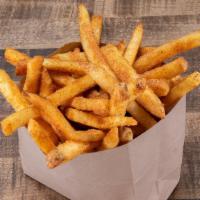 Hot Fries · Crispy fries tossed in Nashville style seasoning