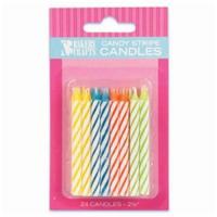24-Pack Birthday Candles · 24 Birthday Candles to make your cake shine even brighter! Design may vary – inquire with st...