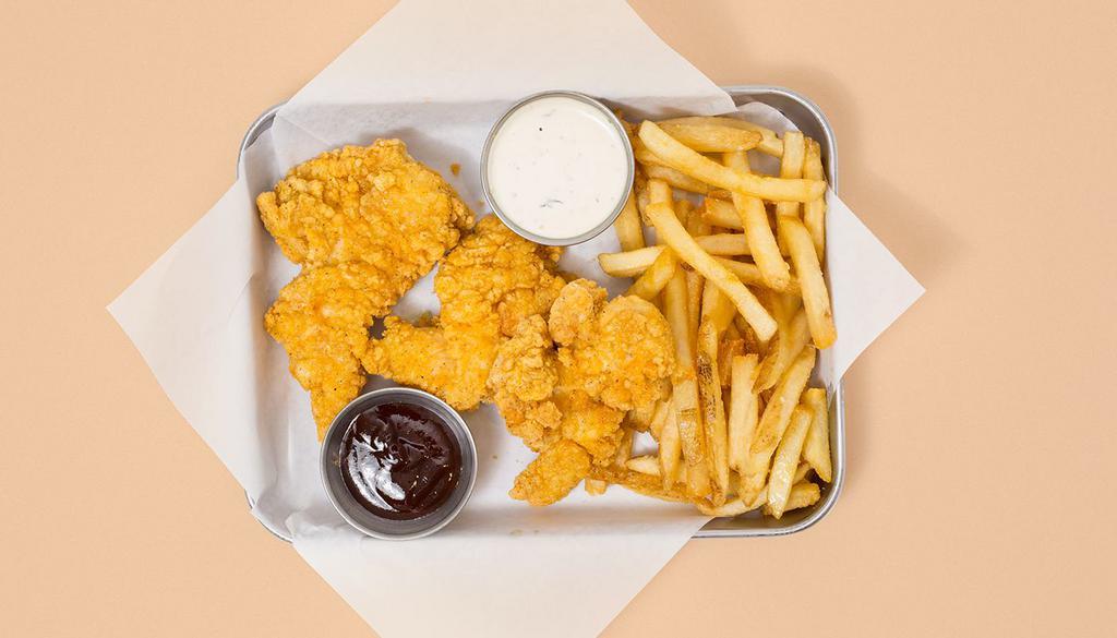 Chicken Tender Combo · Three original chicken tenders with fries and your choice of drink