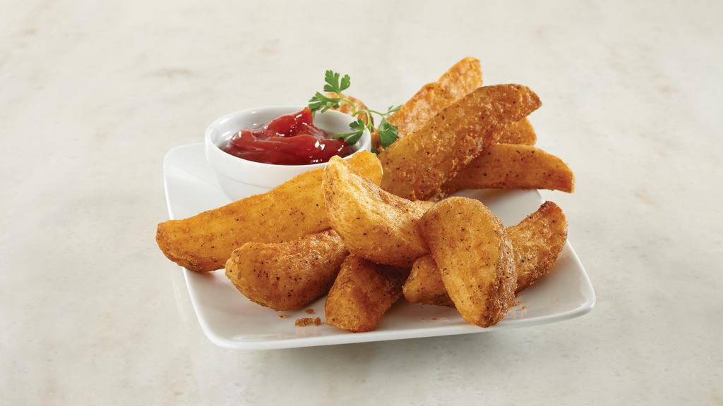 Jojo Potato Wedges · Fried and seasoned potato wedges. Available in 1/4 lb, 1/2 lb, or 1 lb increments