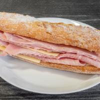 Parisian Sandwich · French ham, Normandy butter, aged Swiss cheese on baguette.