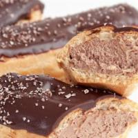 Chocolate Eclair · Choux pastry filled with dark chocolate pastry cream