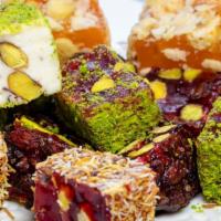 Vegan Turkish Delights · Variety of powdered cubes made to taste!