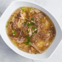 Beef Bone Soup (GF) · Bowl of heartwarming Oxtail soup. We cannot make substitutions.