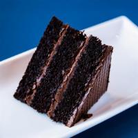 Chocolate Cake · Decadent chocolate cake with chocolate butter cream.