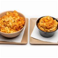 Buffalo Chicken Mac-Share · exactly what it sounds like... our . mac n cheese meets smoked chicken . and house made buff...