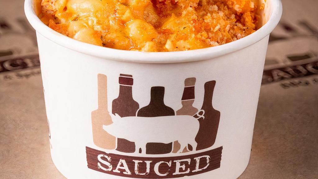 Buffalo Chicken Mac- Solo · exactly what it sounds like... our . mac n cheese meets smoked chicken . and house made buffalo sauce