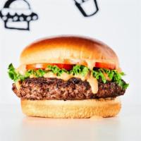 Outlaw Burger · Burger, lettuce, tomato & Mob Sauce