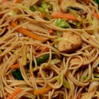 Everest Special Mix Chowmein (Chicken & Egg) · Stir-fried noodles mixed with tasty vegetables, chicken, eggs, Indo-chinese spices and prote...