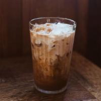 Iced Ritual Roast Latte · Choice of milk*, chicory*, dandelion root*, carob*, ashwagandha*, cinnamon chips*, schisandr...