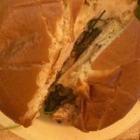 Uptown Turkey Burger · Arugula, Gruyere cheese, whole grain mustard garlic aioli make this burger zing. Served with...