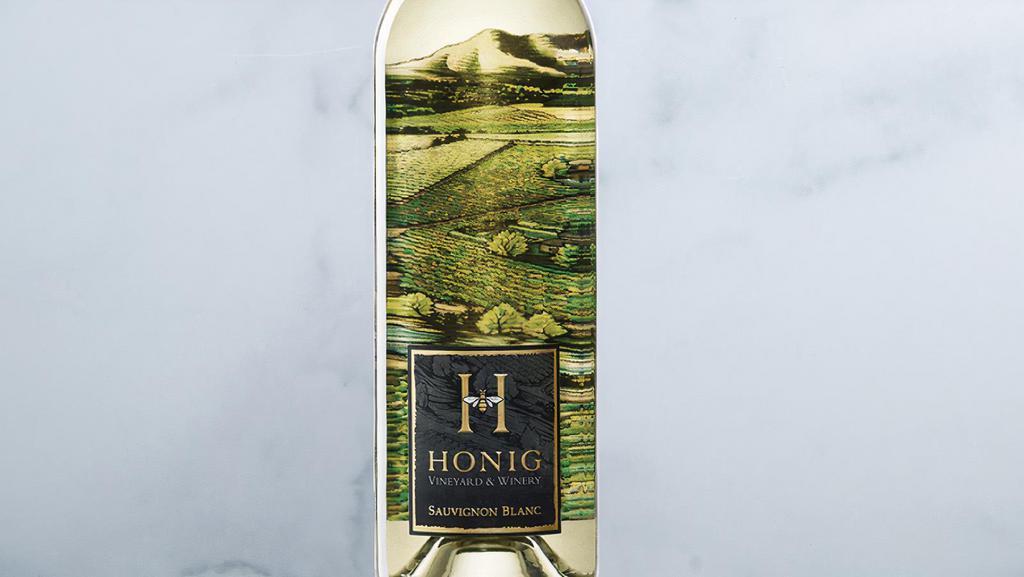 Honig Sauvignon Blanc BTL · 13.5% ABV | Bright, and fresh.  The flavors and aromas are reminiscent of peaches, lemon curd, white grapefruit, and passion fruit with perfectly balanced notes of citrus and stone fruit. The fullness of the mid-palate is complemented by a crisp, lengthy finish.