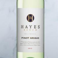 Hayes Ranch Pinot Grigio BTL · Aromas and flavors of green apple and lime, complemented by a hint of mineral to create a cr...