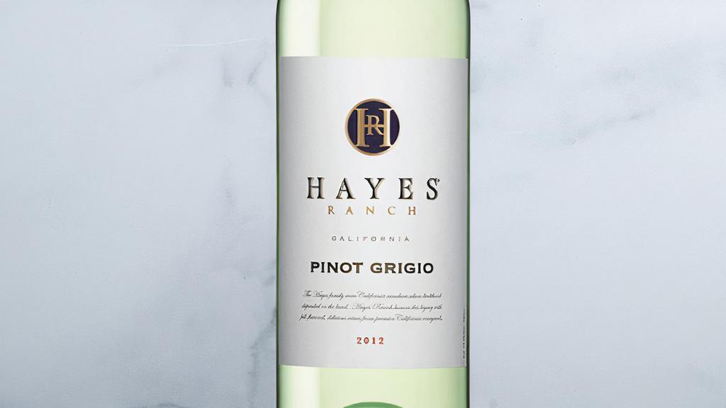 Hayes Ranch Pinot Grigio BTL · Aromas and flavors of green apple and lime, complemented by a hint of mineral to create a crisp and classic white wine.