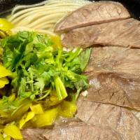 酸菜牛肉面 / Pickled Cabbage Beef Noodle Soup · 