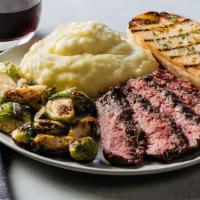 Grilled Grass Fed Steak Plate · our signature spice rubbed, grass-fed and grass-finished steak, grilled medium rare
