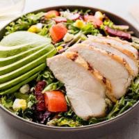 Chicken Cobb Salad · organic artisan lettuce, grilled cage-free, antibiotic & hormone free, never frozen chicken,...