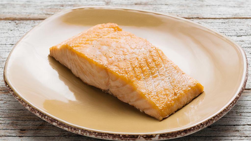 Sustainable Grilled Salmon  · dijon honey mustard