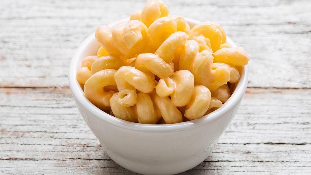 Macaroni & Cheese · cavatappi pasta tossed with our creamy housemade cheddar cheese sauce