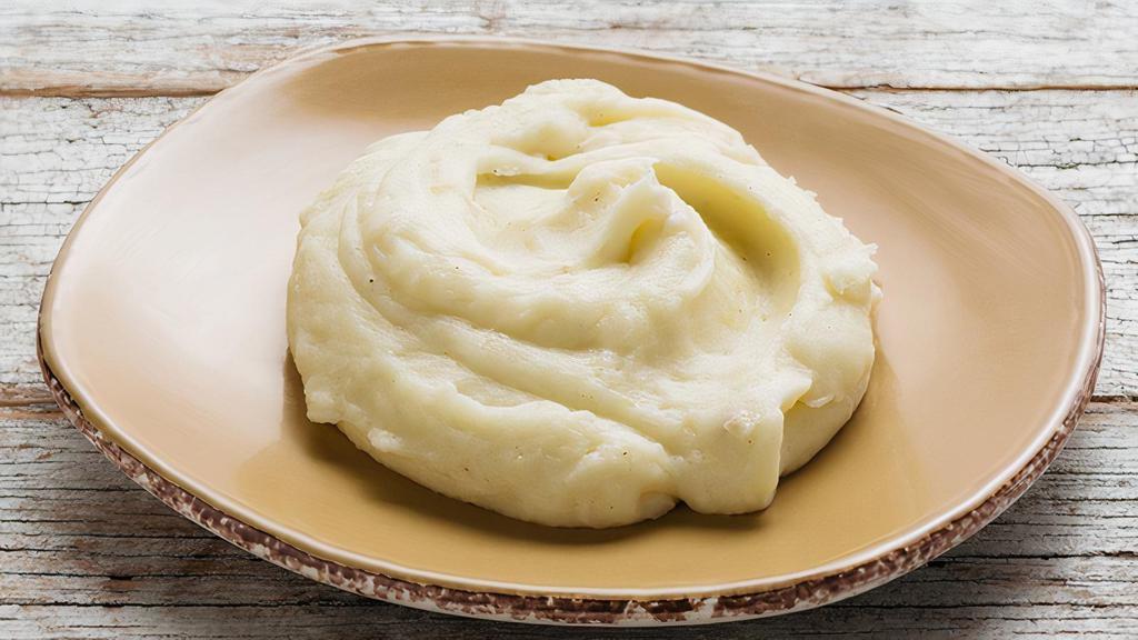 Mashed Organic Potatoes  No Gravy · velvety whipped organic potatoes with a bit of sweet cream butter and seasoning