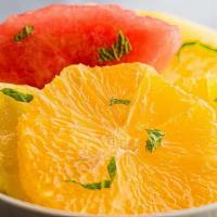 Fresh Sliced Fruit  · hand cut seasonal fruit with fresh mint