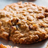 Urban Cowgirl Cookie (Butter Free) · cranberries, coconut, sunflower seeds, hand grated nutmeg, cinnamon paired with caramelized ...