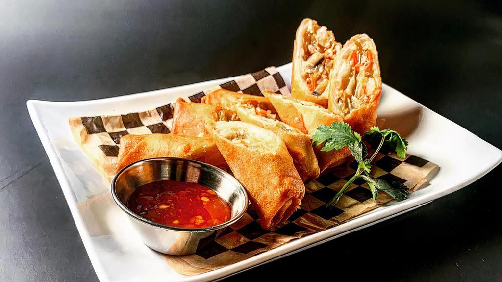 Egg Rolls · Most Popular. Crispy fried egg roll stuffed with combination vegetable, and silver noodle Served with sweet-sour sauce. (4).