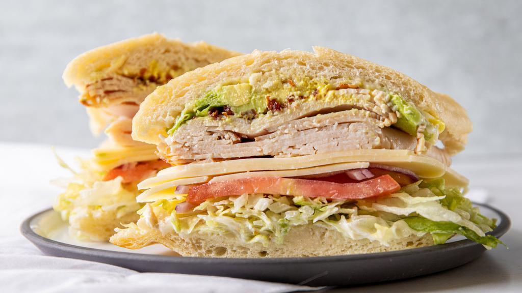 Maria's Favorite · Most popular. Turkey, avocado, bacon and cheese..