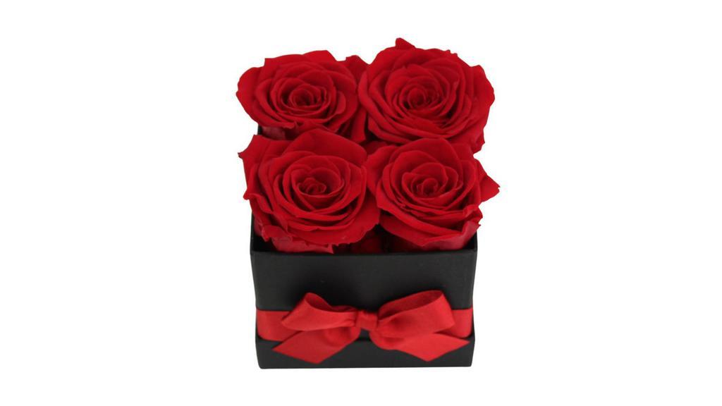 Preserved Roses Gift Box With Red Roses · Our Preserved Roses Gift Box is a uniquely beautiful and long-lasting gift. Each box is hand-crafted to perfectly preserve each rose’s beauty. The roses are carefully arranged in our signature & luxurious gift box presentation.

Preserved roses will maintain their original beauty for up to one year with proper care. Avoid watering your roses. For maximum beauty, keep away from extreme sunlight and humidity.