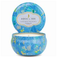 50% Off: Aqua De Soi Natural Soy Candle In Decorative Tin - Lavendar Provence · Soi essential aqua de soi candles - 9 oz fill your home with the luxurious blends of aqua de...