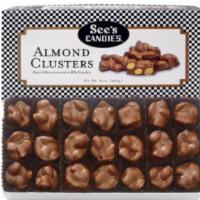 See's Almond Clusters (8oz) · Enjoy the delicious combination of roasted almonds combined with our signature milk chocolat...