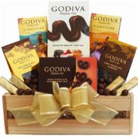 Godiva Sampler Gift Crate · Simple, Elegant, Godiva.  Sample the delicious tastes of Godiva chocolates including an asso...