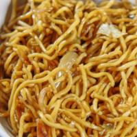 7. Egg Chowmein · wok fried noodles with cabbage,onion,carrots,green peas,egg & Spices.