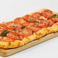 Fresh Basil, Tomato And Cheese · With Mozzarella, Fontina and Parmesan