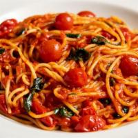 Lunch Pasta Pomodoro · Spaghetti Tossed with Our Housemade Marinara Sauce, Cherry Tomatoes and Fresh Basil