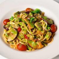 Lunch Evelyn'S Favorite Pasta · Spaghetti Tossed with Broccoli, Tomato, Zucchini, Eggplant, Peppers, Kalamata Olives, Onions...