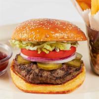 Old Fashioned Burger · A Chop House Hamburger. Served with a Slice of Grilled Onion, Lettuce and Tomato