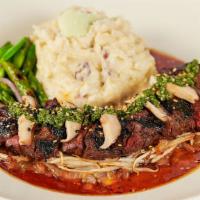 Hibachi Steak · Certified Angus Beef® Hanger Steak with Shiitake Mushrooms, Onions, Bean Sprouts, Wasabi Mas...